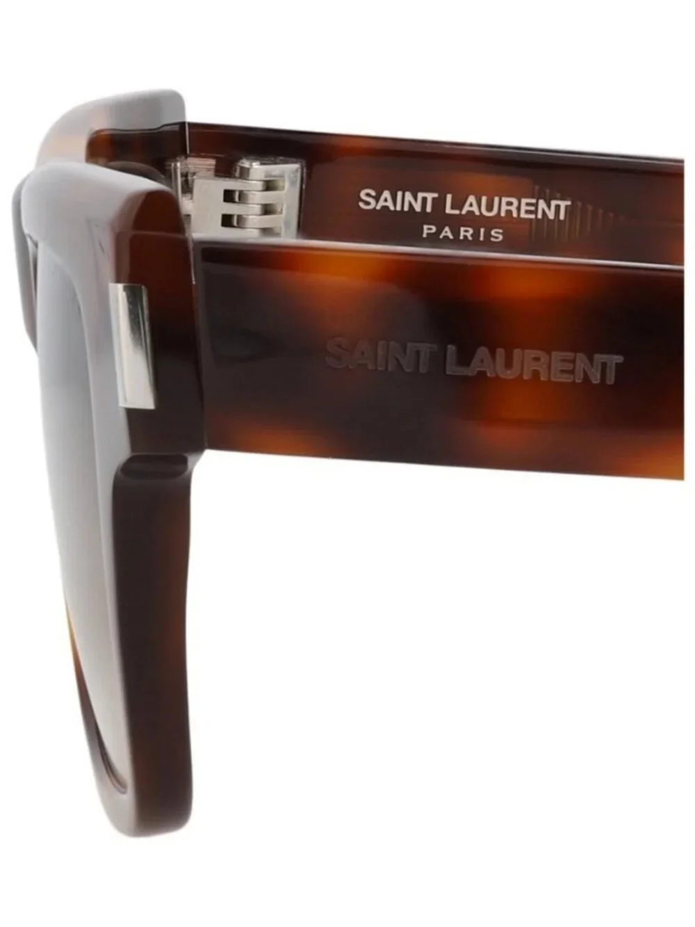 New Saint Laurent Mens Square/Rectangle Havana Havana Brown Fashion Designer Sun